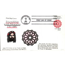 #2349 US - Morocco Meissner FDC