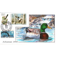 #AR10 Arkansas 1990 Duck Milford FDC