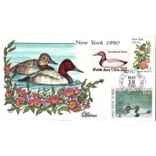 #NY6 New York 1990 Duck Milford FDC