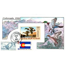 #CO2 Colorado 1991 Duck Milford FDC