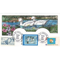 #MT6 Montana 1991 Duck Milford FDC