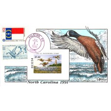 #NC9 North Carolina 1991 Duck Milford FDC