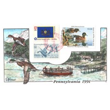 #PA9 Pennsylvania 1991 Duck Milford FDC