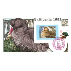 #CA22 California 1992 Duck Milford FDC
