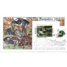 #NH10 New Hampshire 1992 Duck Milford FDC