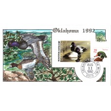 #OK13 Oklahoma 1992 Duck Milford FDC
