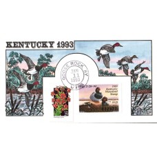 #KY9 Kentucky 1993 Duck Milford FDC