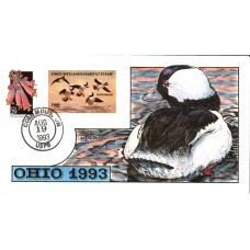 #OH12 Ohio 1993 Duck Milford FDC