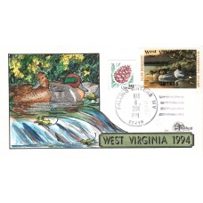 #WV8 West Virginia 1994 Duck Milford FDC