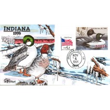 #IN20 Indiana 1995 Duck Milford FDC