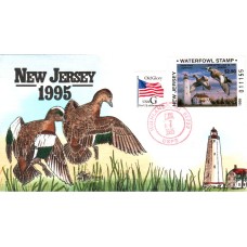 #NJ12 New Jersey 1995 Duck Milford FDC