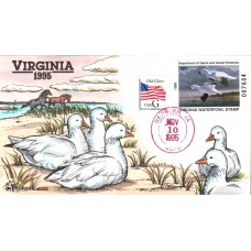 #VA8 Virginia 1995 Duck Milford FDC