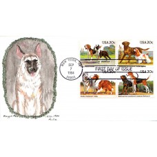 #2098-2101 Dogs Mille FDC
