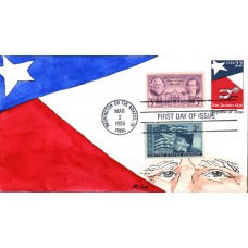 #2204 Republic of Texas Combo Mille FDC