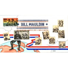 #4445 Bill Mauldin Combo Montgomery FDC