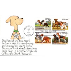 #2098-2101 Dogs Murry FDC