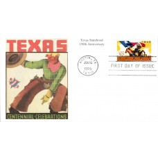 #2968 Texas Statehood Mystic FDC