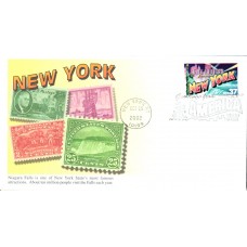#3727 Greetings From New York Mystic FDC