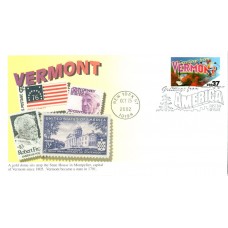 #3740 Greetings From Vermont Mystic FDC