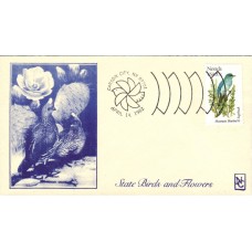 #1980 Nevada Birds - Flowers Namake FDC