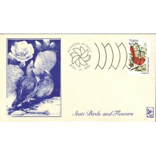 #1998 Virginia Birds - Flowers Namake FDC
