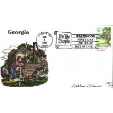 #2339 Georgia Statehood Nathan-Marcus FDC