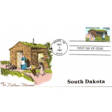 #2416 South Dakota Statehood Nathan-Marcus FDC