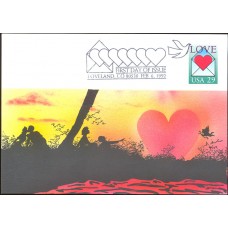 #2618 Love - Envelope Nichols FDC