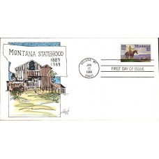 #2401 Montana Statehood Nikirk FDC