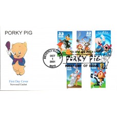 #3534 Porky Pig Combo Norwood FDC