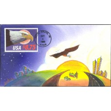 #2394 Eagle and Moon Olde Well FDC