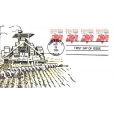 #2127b Tractor 1920s Old John's FDC