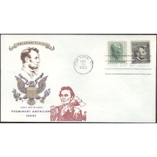#1282 Abraham Lincoln Overseas Mailer FDC