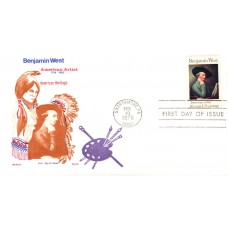 #1553 Benjamin West Overseas Mailer FDC