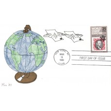 #2410 World Stamp Expo Pam FDC