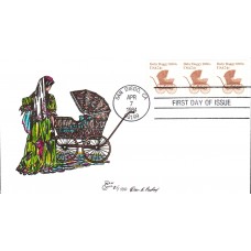 #1902 Baby Buggy 1880s Paslay FDC