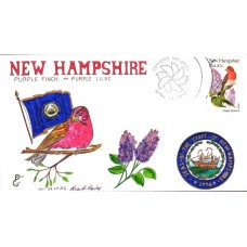 #1981 New Hampshire Birds - Flowers Paslay FDC