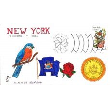 #1984 New York Birds - Flowers Paslay FDC