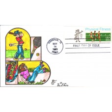 #2043 Physical Fitness Zip Paslay FDC