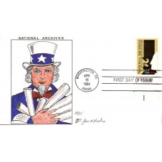 #2081 National Archives Plate Paslay FDC