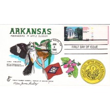 #2167 Arkansas Statehood Plate Paslay FDC