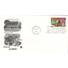 #3573 Greetings From Illinois PCS FDC
