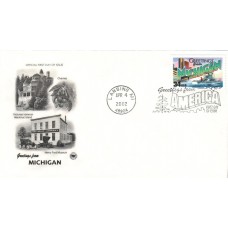 #3582 Greetings From Michigan PCS FDC