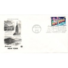 #3592 Greetings From New York PCS FDC