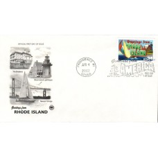 #3599 Greetings From Rhode Island PCS FDC