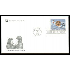 #2142 Winter Special Olympics Pegasus FDC