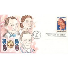 #2012 The Barrymores Peltin FDC
