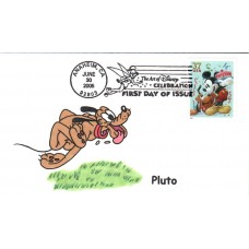 #3912 Mickey Mouse and Pluto PMW FDC