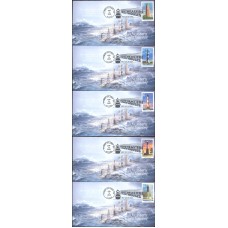 #3787-91 Southeastern Lighthouses PTE FDC Set