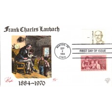 #1864 Frank C. Laubach Plate Pugh FDC